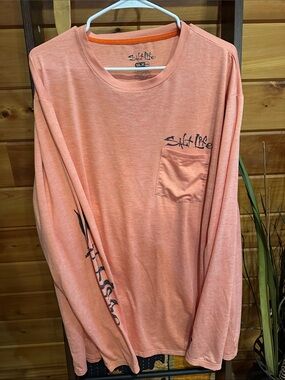 Lot of 2 Salt Life and Reel Life Long Sleeve Tees